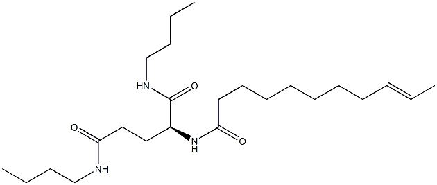 N2-(9-Undecenoyl)-N1,N5-dibutylglutaminamide Struktur