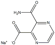 3-Carbamoyl-2-pyrazinecarboxylic acid sodium salt Struktur