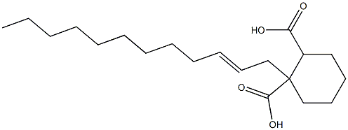 Cyclohexane-1,2-dicarboxylic acid hydrogen 1-(2-dodecenyl) ester Struktur