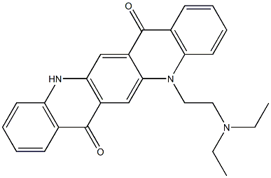 5-[2-(Diethylamino)ethyl]-5,12-dihydroquino[2,3-b]acridine-7,14-dione Structure