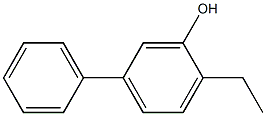 2-Ethyl-5-phenylphenol Struktur