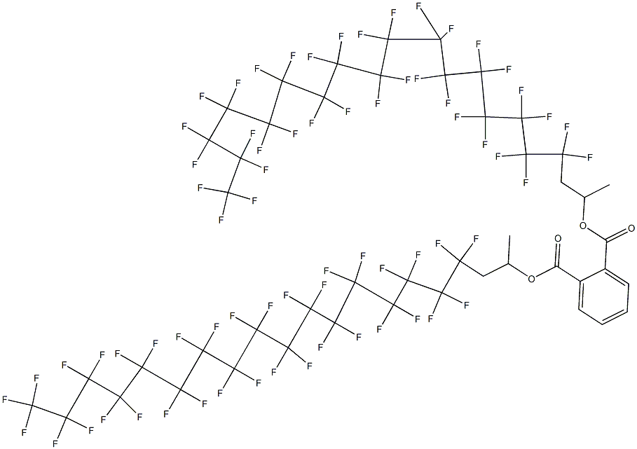 Phthalic acid di[2-(pentatriacontafluoroheptadecyl)-1-methylethyl] ester Struktur