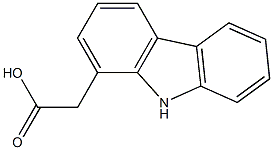 9H-Carbazole-1-acetic acid Struktur