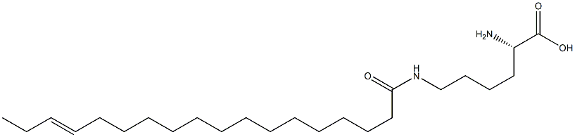 N6-(15-Octadecenoyl)lysine Struktur