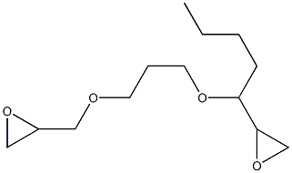 2,2'-[1-Butyl-1,3-propanediylbis(oxymethylene)]bis(oxirane) Struktur