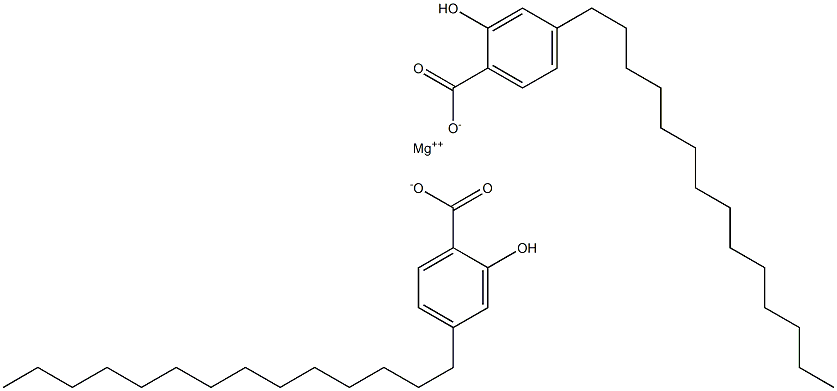 Bis(4-tetradecylsalicylic acid)magnesium salt Struktur