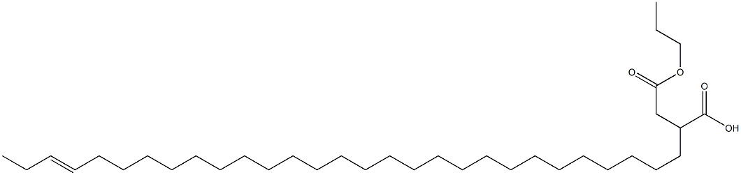 2-(26-Nonacosenyl)succinic acid 1-hydrogen 4-propyl ester Struktur