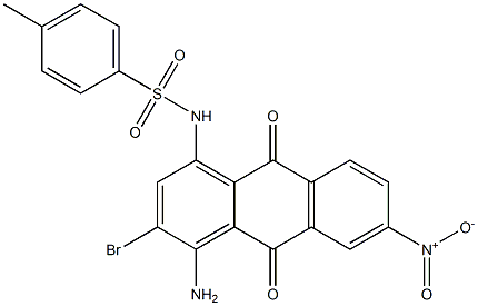 1-Amino-2-bromo-4-(tosylamino)-7-nitroanthraquinone Struktur