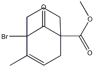 5-Bromo-4-methyl-9-oxobicyclo[3.3.1]non-3-ene-1-carboxylic acid methyl ester Struktur