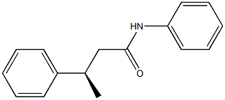 [R,(-)]-3,N-Diphenylbutyramide Struktur