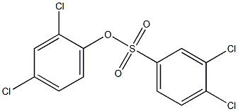 3,4-Dichlorobenzenesulfonic acid 2,4-dichlorophenyl ester Struktur