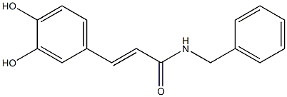 (E)-N-Benzyl-3-(3,4-dihydroxyphenyl)propenamide Struktur