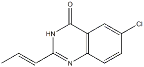 6-Chloro-2-[(E)-1-propenyl]quinazolin-4(3H)-one Struktur