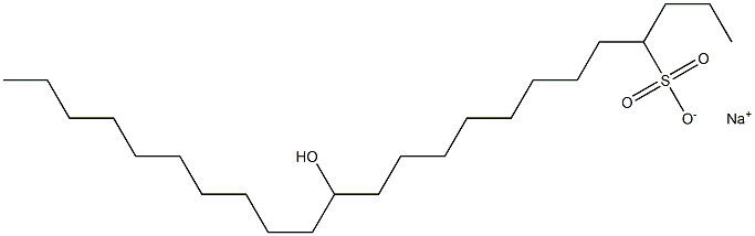 13-Hydroxytricosane-4-sulfonic acid sodium salt Struktur