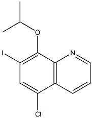 5-Chloro-7-iodo-8-(isopropyloxy)quinoline Struktur