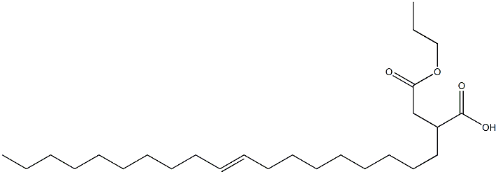 2-(9-Nonadecenyl)succinic acid 1-hydrogen 4-propyl ester Struktur