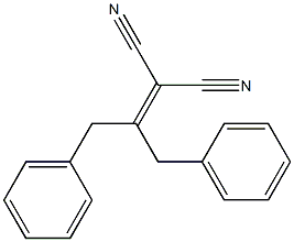 2-(Dibenzylmethylene)malononitrile Struktur