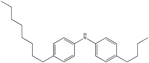 4-Butyl-N-(4-octylphenyl)aniline Struktur