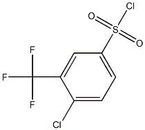 4-Chloro-3-(trifluoromethyl)benzenesulfonic acid chloride Struktur