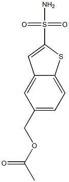 5-(Acetyloxymethyl)benzo[b]thiophene-2-sulfonamide Struktur