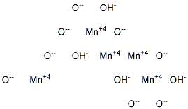 Manganese(IV) hydroxide dioxide Struktur