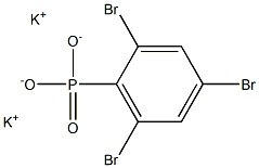 2,4,6-Tribromophenylphosphonic acid dipotassium salt Struktur