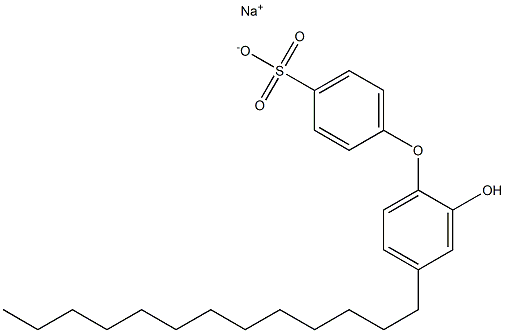 2'-Hydroxy-4'-tridecyl[oxybisbenzene]-4-sulfonic acid sodium salt Struktur