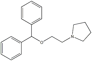 1-[2-(Diphenylmethoxy)ethyl]pyrrolidine Struktur