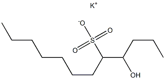 4-Hydroxydodecane-5-sulfonic acid potassium salt Struktur