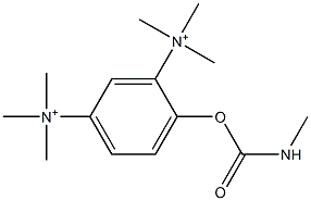 N,N,N,N',N',N'-Hexamethyl-4-[[(methylamino)carbonyl]oxy]-1,3-benzenediaminium Struktur