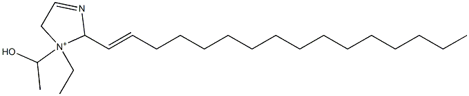 1-Ethyl-2-(1-hexadecenyl)-1-(1-hydroxyethyl)-3-imidazoline-1-ium Struktur