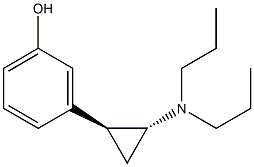 3-[(1S,2R)-2-Dipropylaminocyclopropyl]phenol Struktur