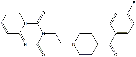 3-[2-[4-(4-Fluorobenzoyl)-1-piperidinyl]ethyl]-2H-pyrido[1,2-a]-1,3,5-triazine-2,4(3H)-dione Struktur