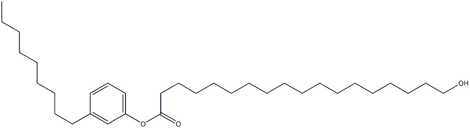 18-Hydroxystearic acid 3-nonylphenyl ester Struktur