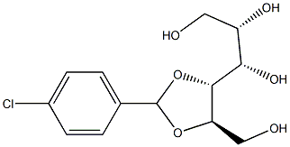 2-O,3-O-(4-Chlorobenzylidene)-L-glucitol Struktur