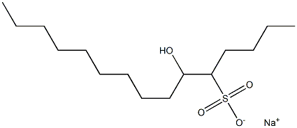 6-Hydroxypentadecane-5-sulfonic acid sodium salt Struktur