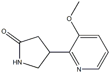 4-(3-Methoxy-2-pyridinyl)pyrrolidin-2-one Struktur