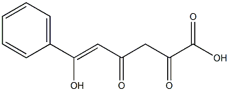 (5Z)-2,4-Dioxo-6-hydroxy-6-phenyl-5-hexenoic acid Struktur