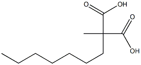 Heptylmethylmalonic acid Struktur