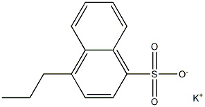 4-Propyl-1-naphthalenesulfonic acid potassium salt Struktur