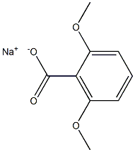 2,6-Dimethoxybenzoic acid sodium salt Struktur