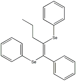 1,2-Bis(phenylseleno)-1-phenyl-1-pentene Struktur