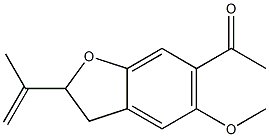 2-(1-Methylethenyl)-5-methoxy-6-acetyl-2,3-dihydrobenzofuran Struktur