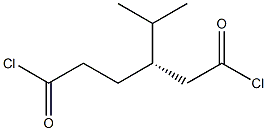 [S,(-)]-3-Isopropylhexanedioic acid dichloride Struktur