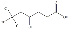 4,6,6,6-Tetrachlorocaproic acid Struktur