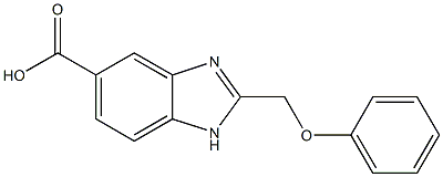 2-Phenoxymethyl-1H-benzimidazole-5-carboxylic acid Struktur