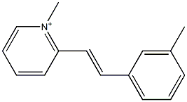 2-(3-Methylstyryl)-1-methylpyridinium Struktur