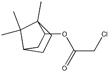 Chloroacetic acid 1,7,7-trimethylbicyclo[2.2.1]heptan-2-yl ester Struktur