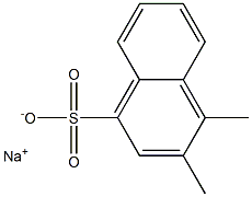 3,4-Dimethyl-1-naphthalenesulfonic acid sodium salt Struktur