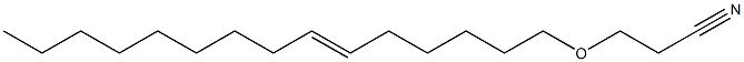 3-(6-Pentadecenyloxy)propiononitrile Struktur